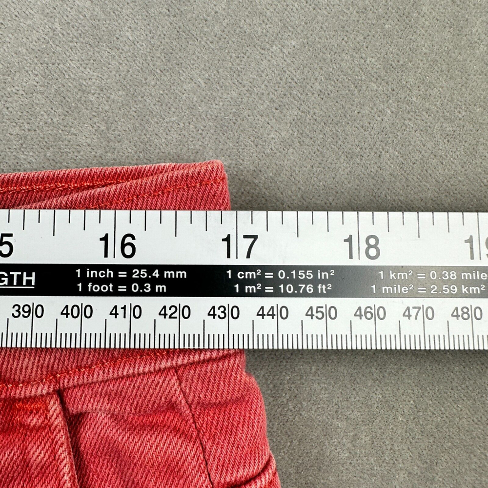 LEVIS 511 Jeans Slim Straight Light Red Dusty Rose MENS Size 34x32 - Picture 9 of 16